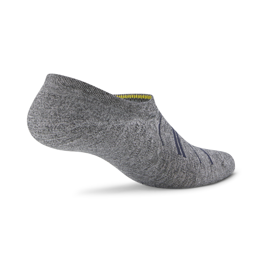 Alternative view of Anytime No Show Sock - Natural Grey Heather/Deep Navy
