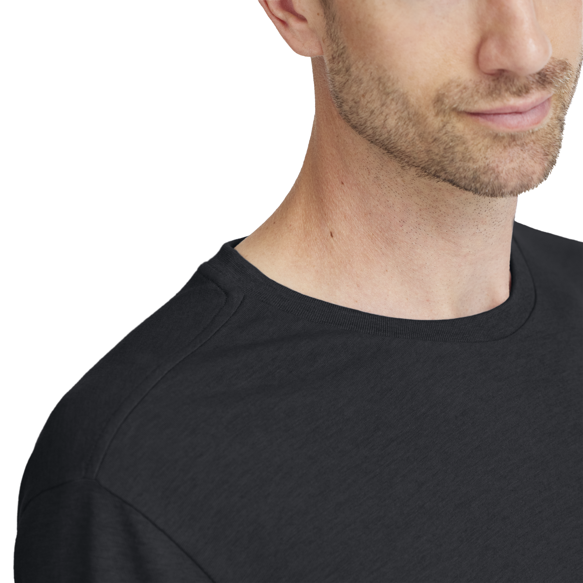 Alternative view of Men's Soft Merino Tee - True Black