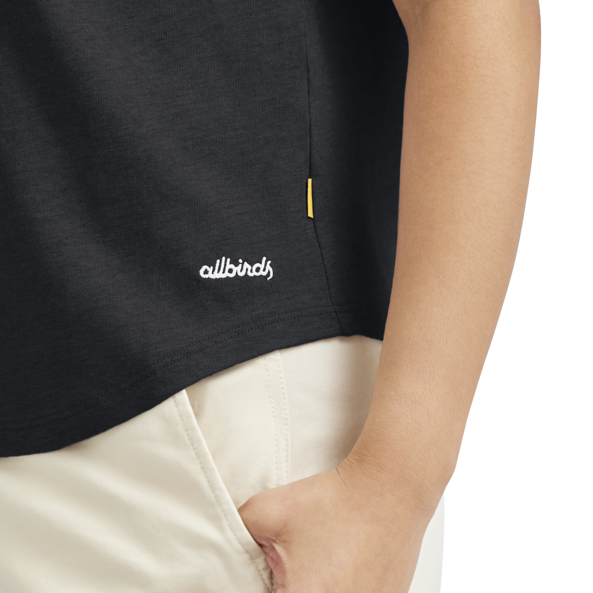 Women's Soft Merino Tee - True Black - Image 4