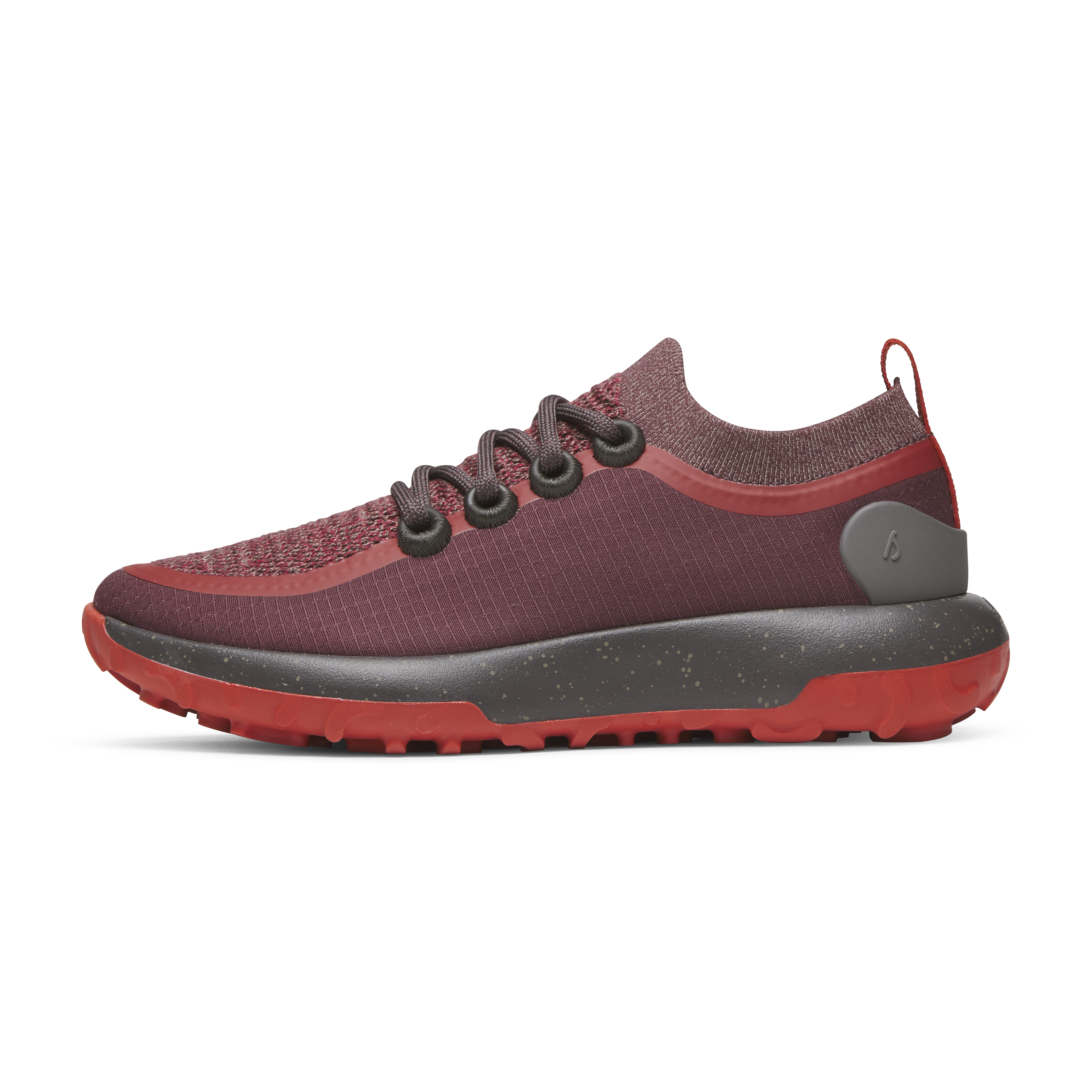 Women's Trail Runners - Deep Red (Dark Anthracite Sole)